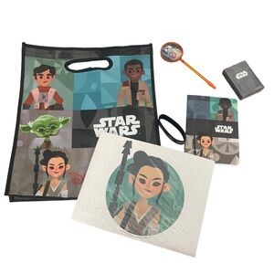 STARWARS SET includes bag, bracelet, pen, cards, writing pads